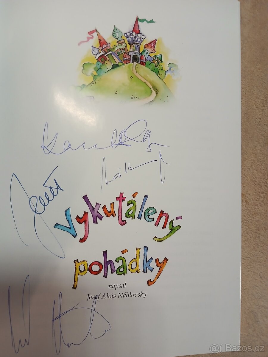 Josef Alois Náhlovský, Vykutálený pohádky, podpis