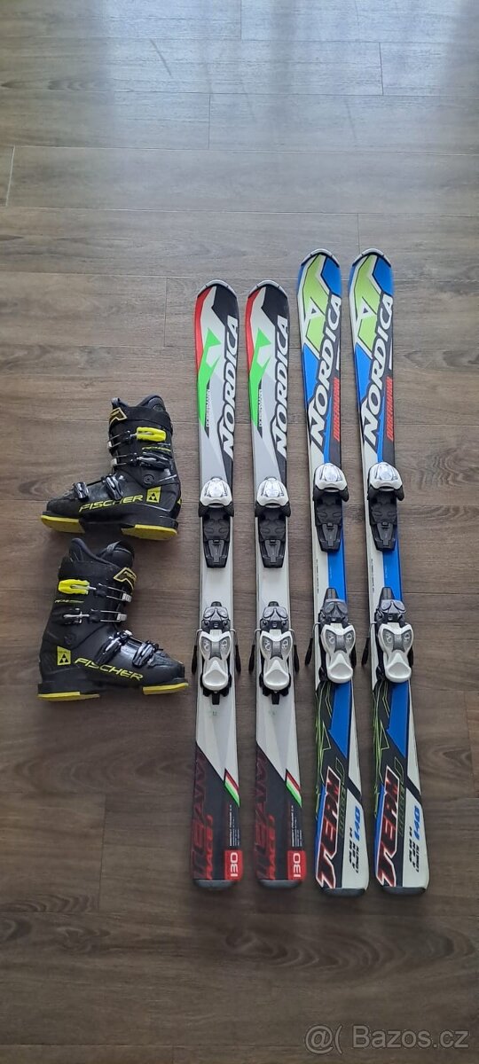 Dětské lyže 130cm, lyže 140cm,lyzaky