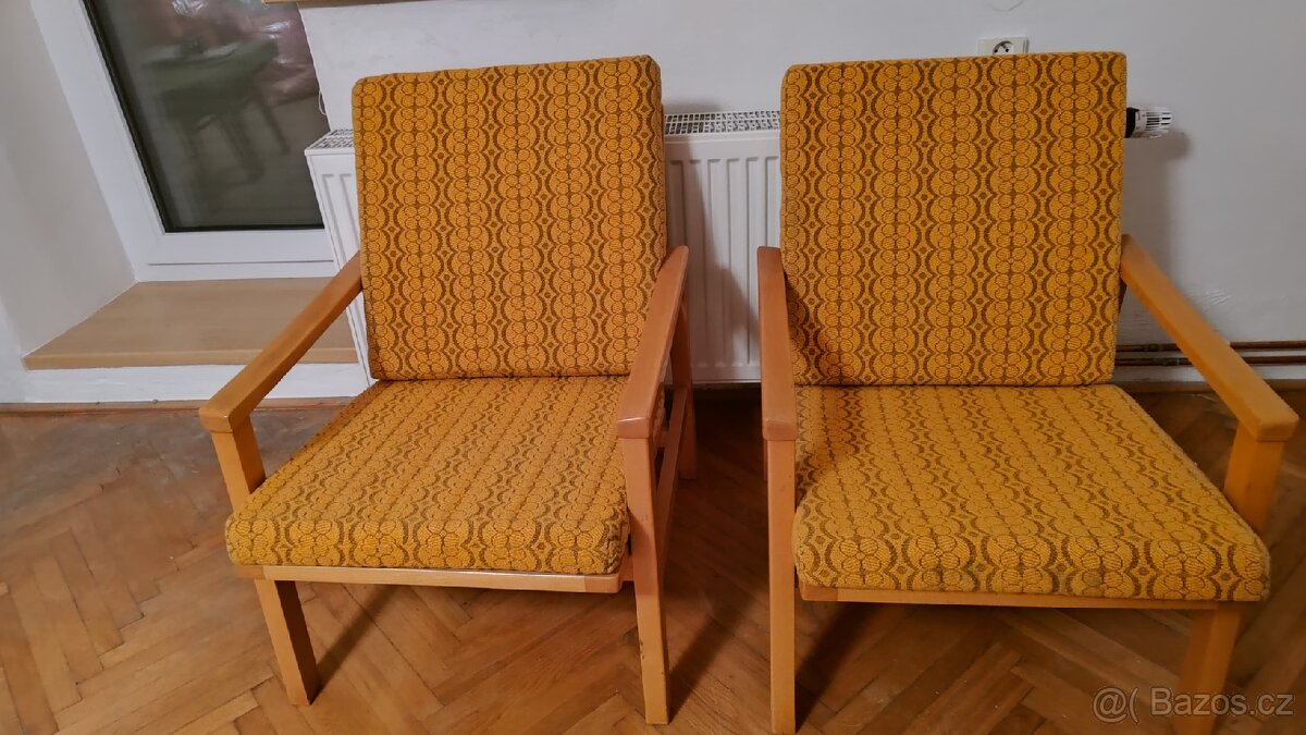 2x křeslo + 2x podnožka