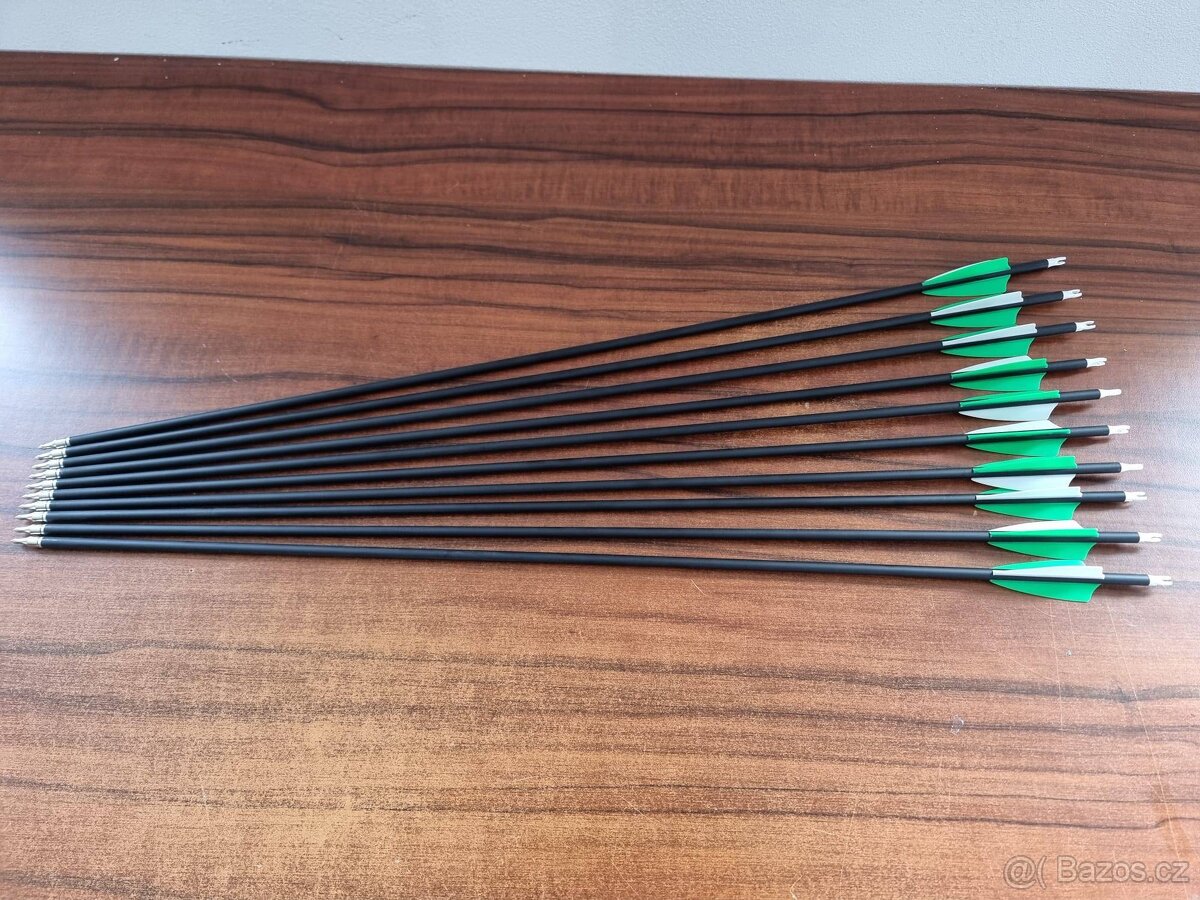 Prodám nové karbonové šípy do luku - 10ks (30Inch),Spine:500
