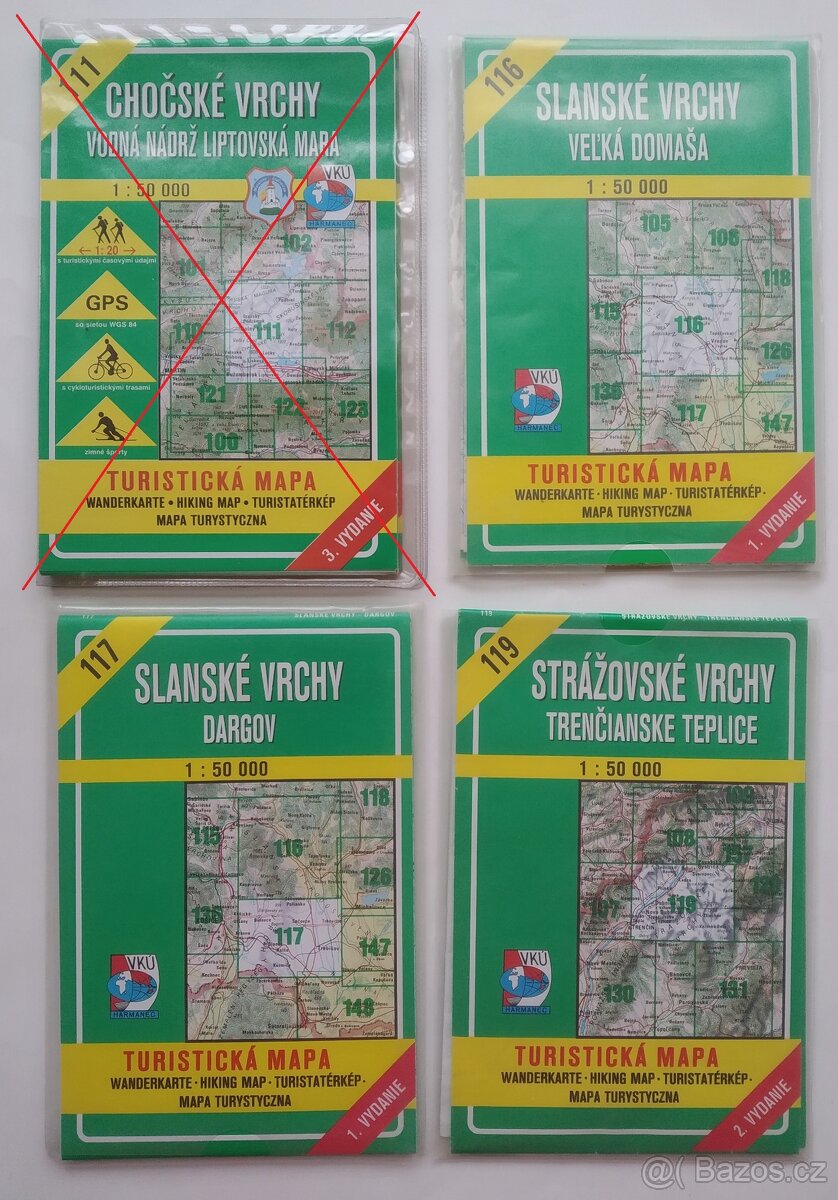 turistické mapy Slovensko