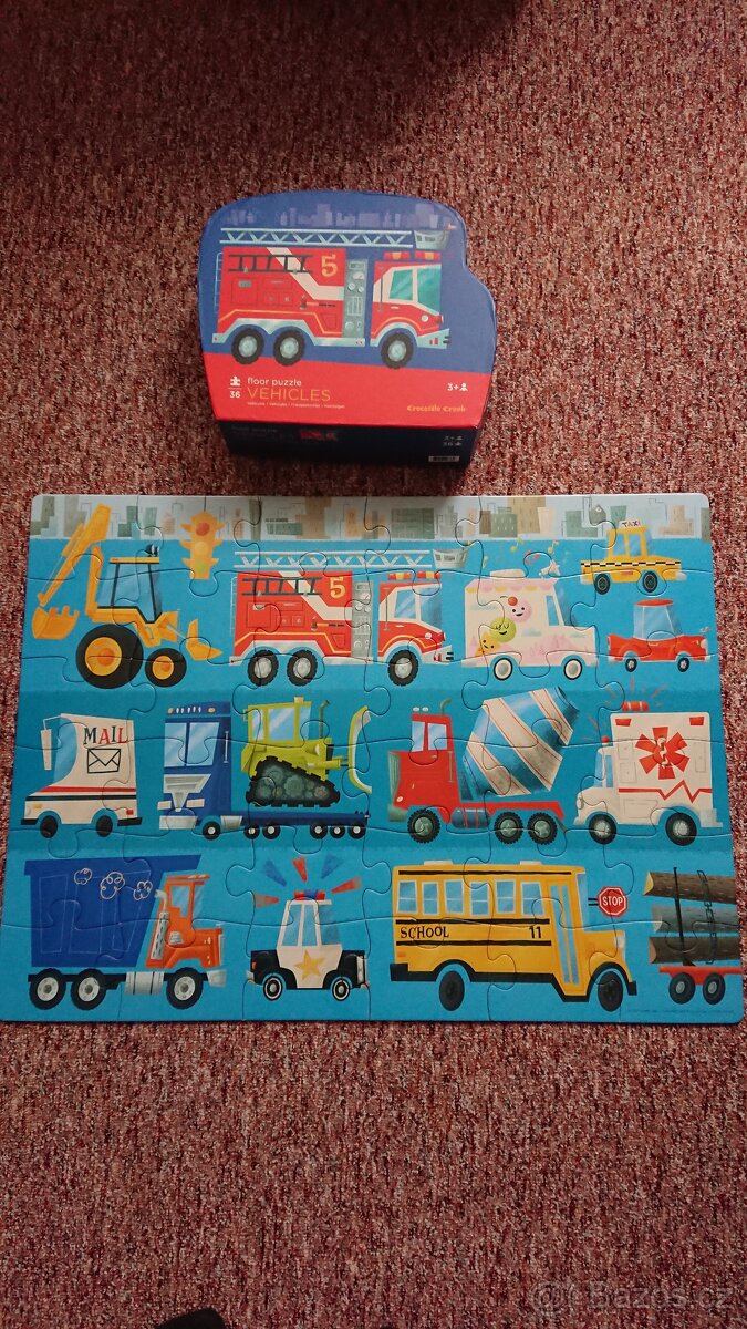 PUZZLE VEHICLES Crocodile Creek 3+ SLEVA