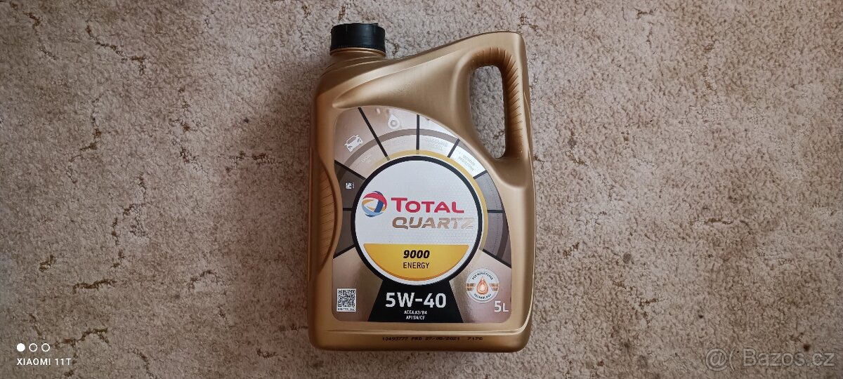Motorový olej Total Quartz 9000 (Energy) 5W-40 1,5l