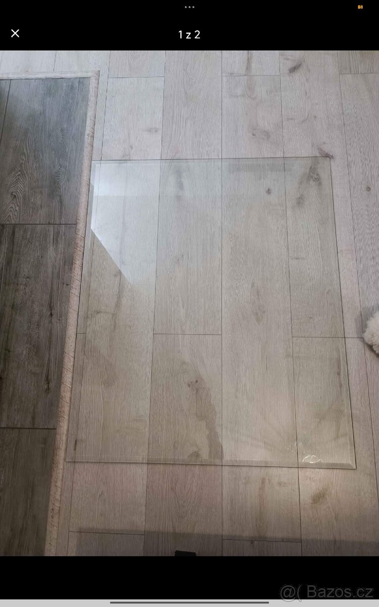 Tvrzené sklo ke krbu 90x75cm