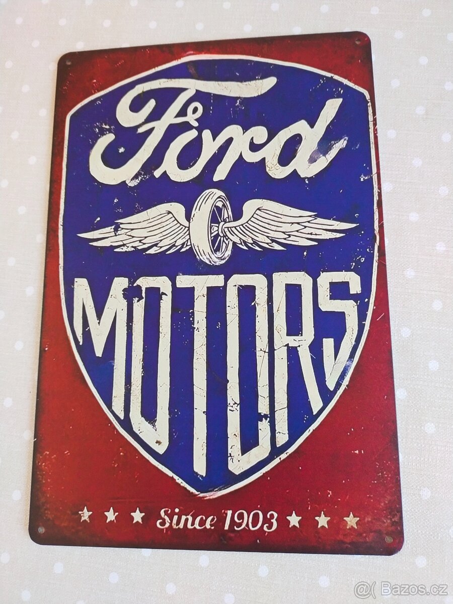 Plechová reklamní cedule Ford