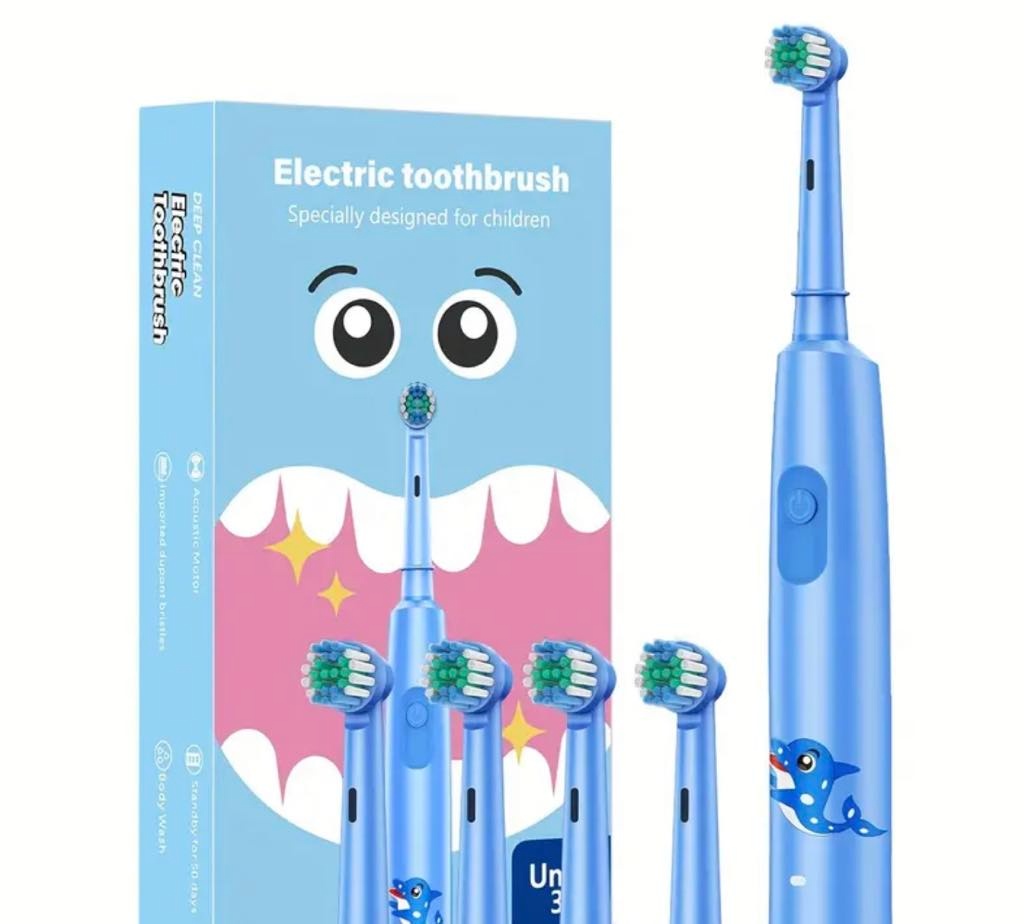 Elektrický zubní kartáček dětský modrá/růžová