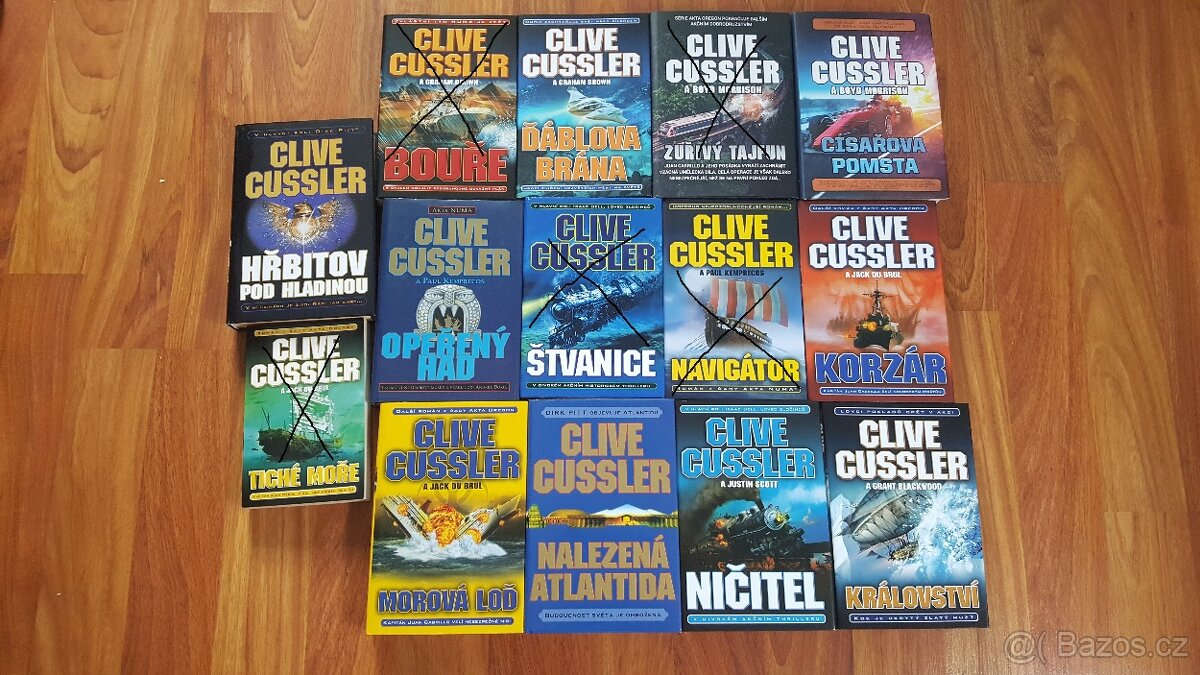 Prodám knihy od Clive Cussler