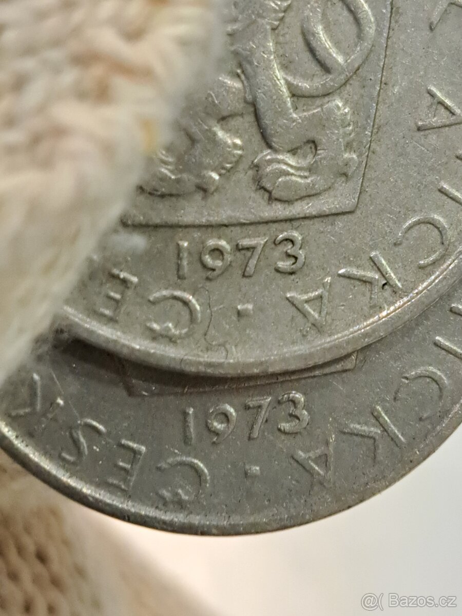 Mince 5 kčs obe varianty
