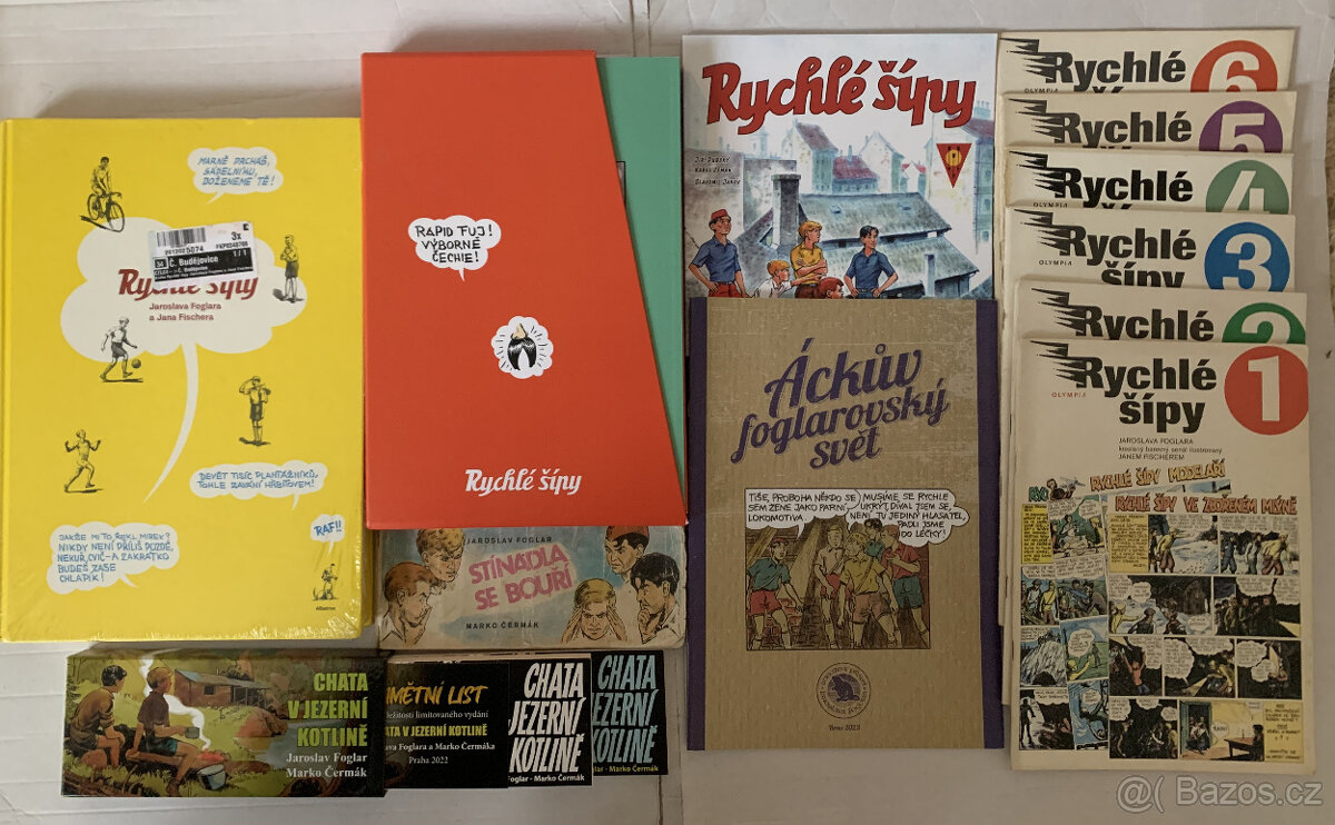 Foglar, Rychlé šípy - komiksy knihy a časopisy, ceny v textu