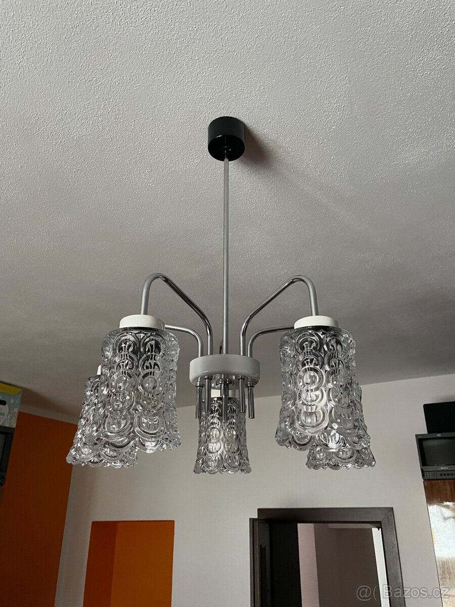 Retro lustr LIDOKOV 70 léta. Zachovalý stav.