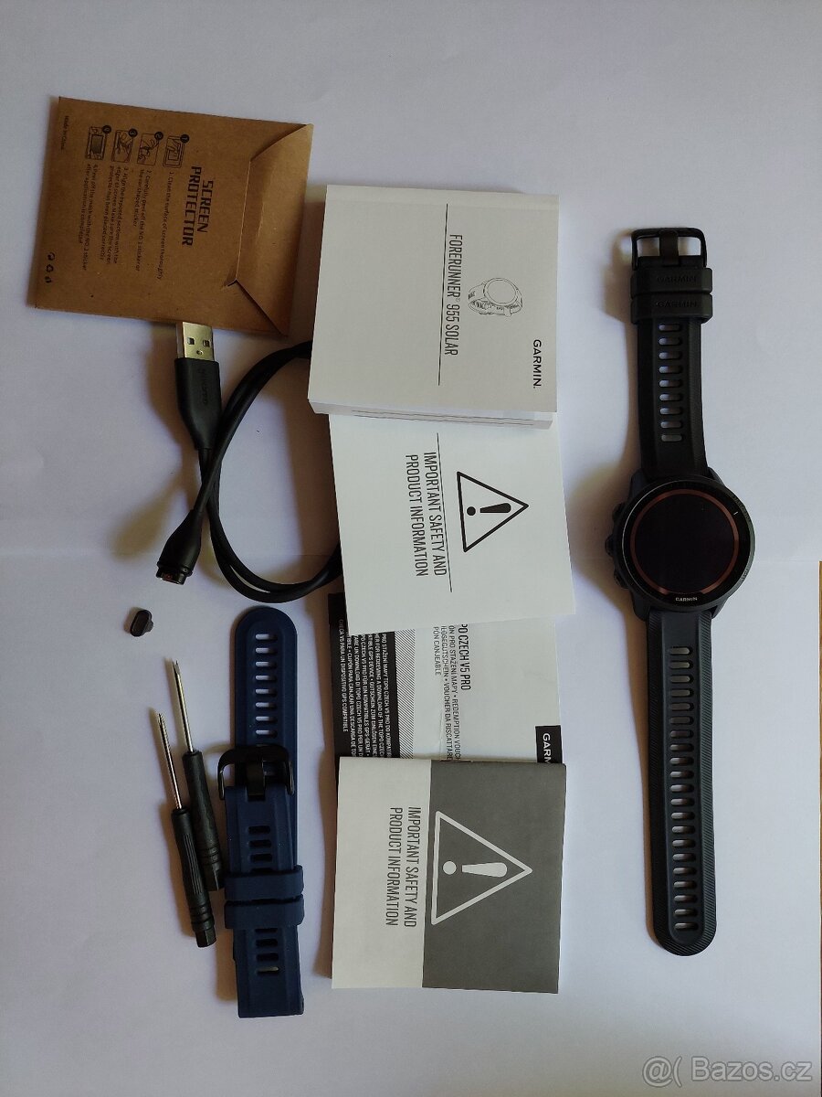 Garmin Forerunner 955 Solar (TOP stav, záruka do 11/2026)