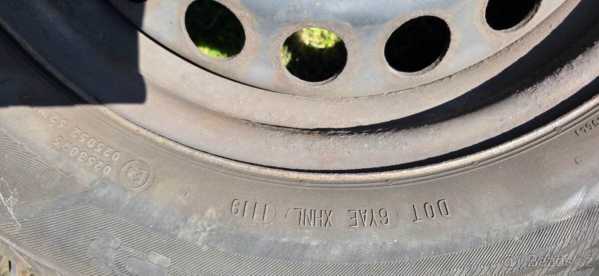 Plechova kola 195/65R15 letní pneu - koncern