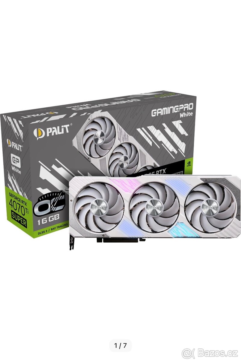 PALIT GeForce RTX 4070 Ti SUPER GamingPro White OC 16GB