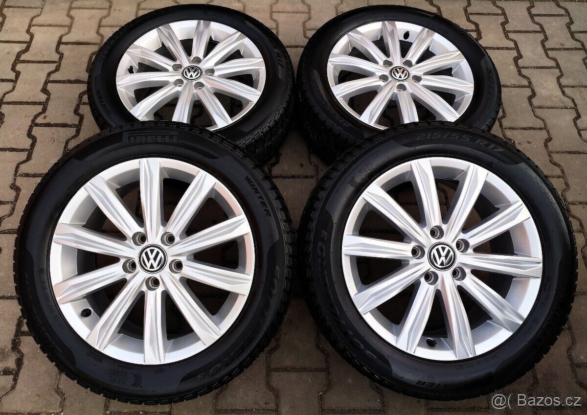 Alu kola originál Volkswagen Touran II 5x112 R17 Stockholm