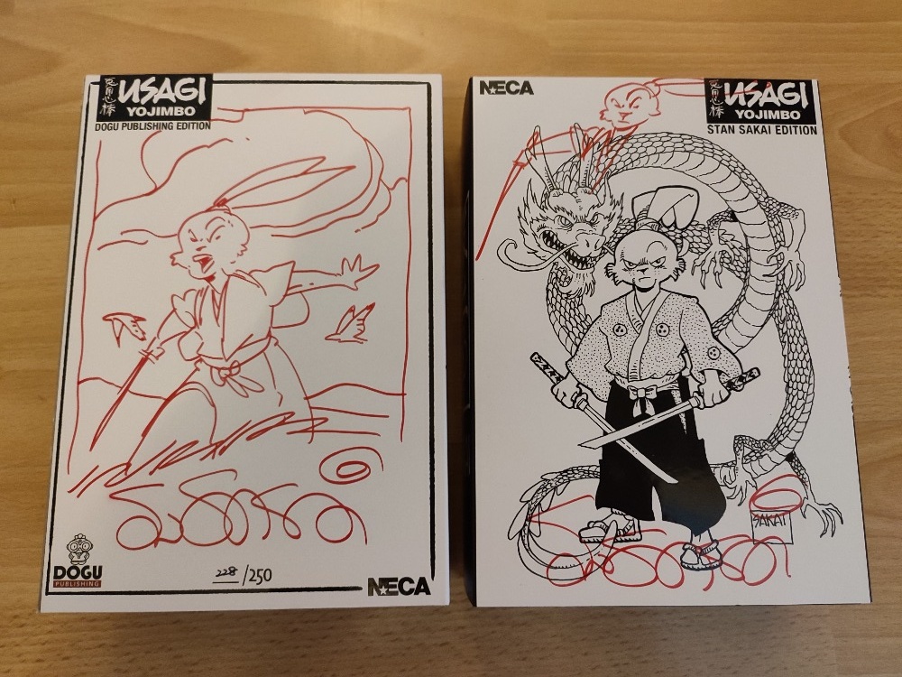 NECA usagi s podpisem STAN SAKAI