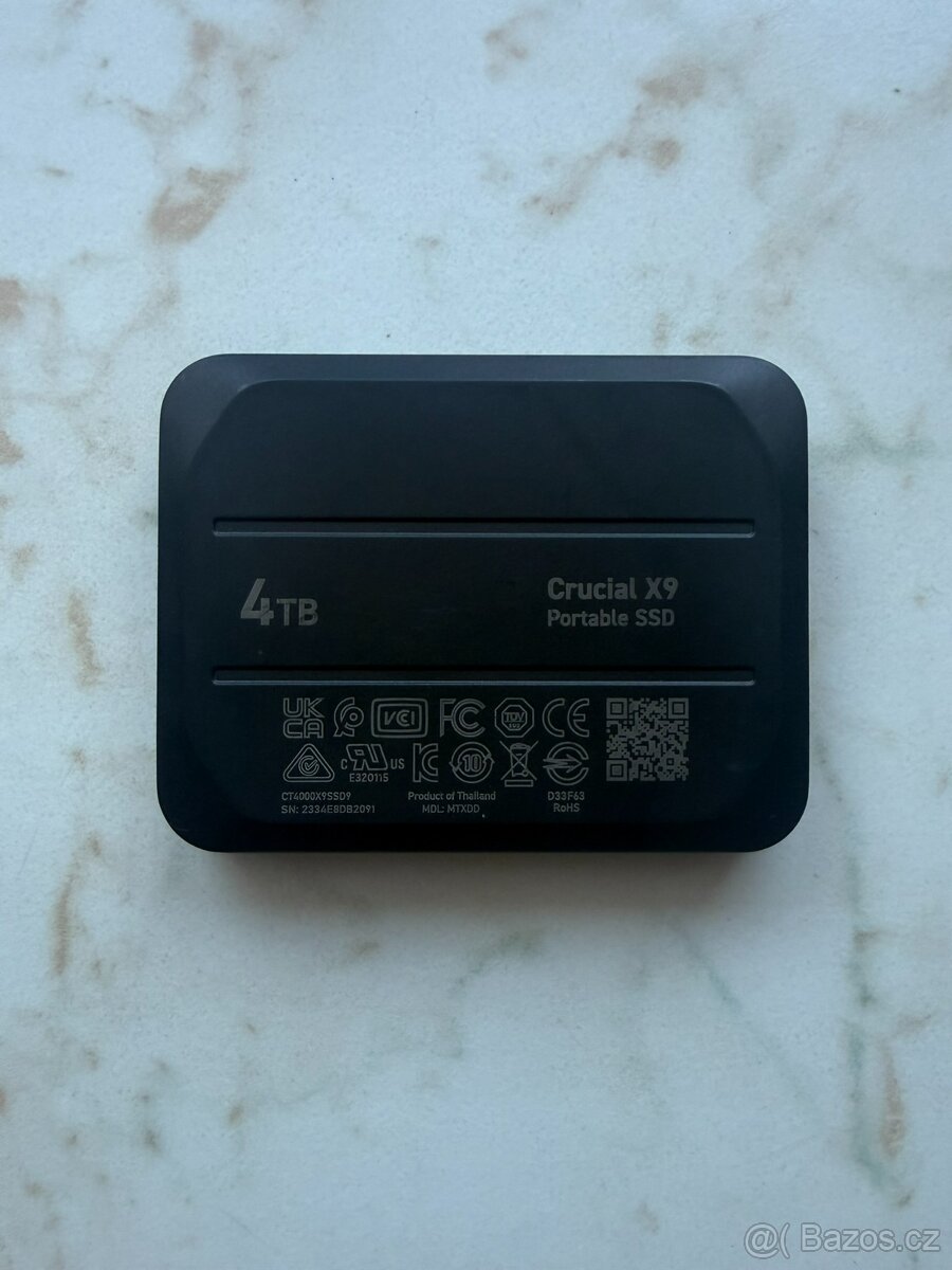 externí SSD Crucial X9 4TB
