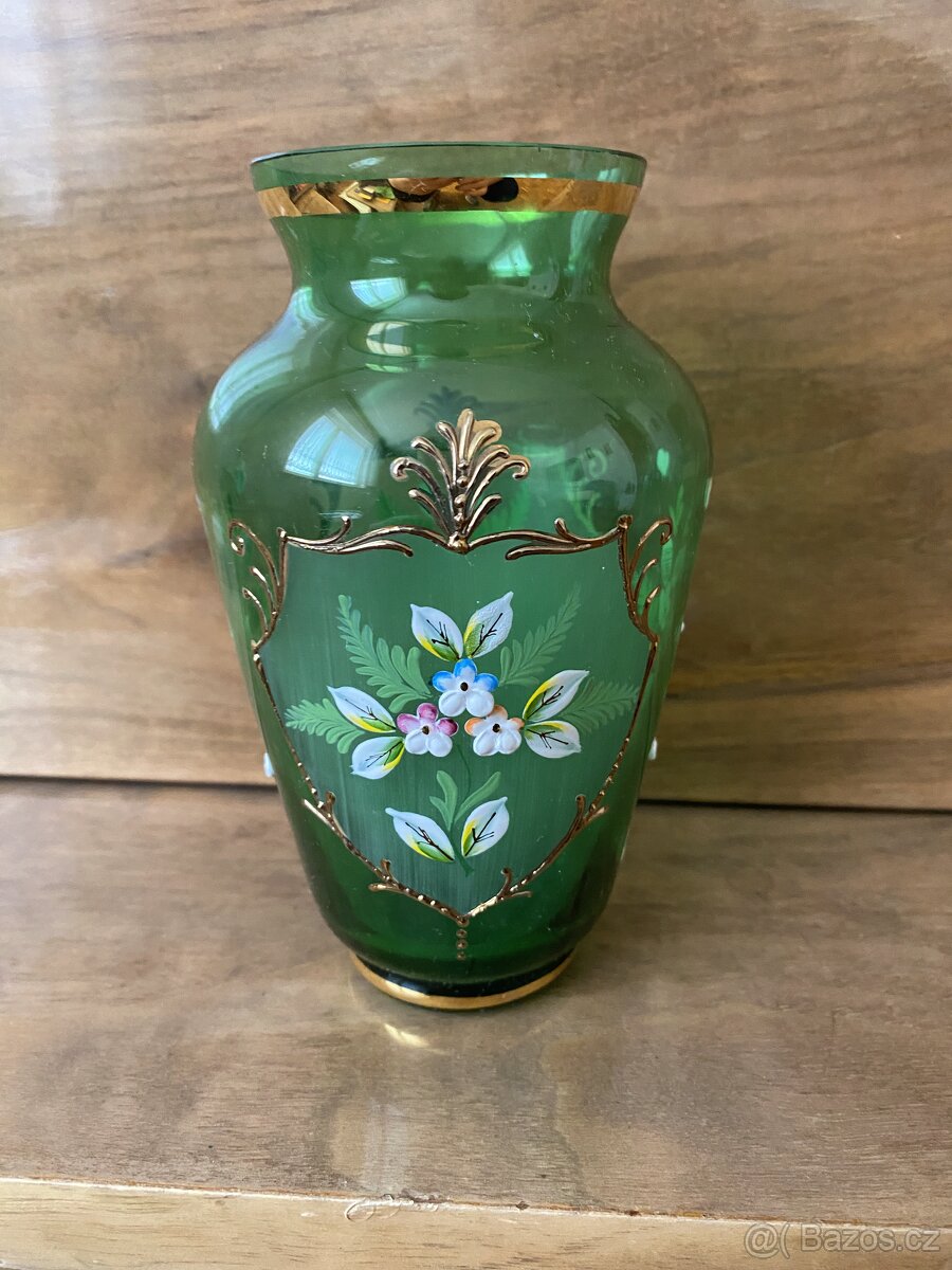 Starožitná vázička vysoký smalt