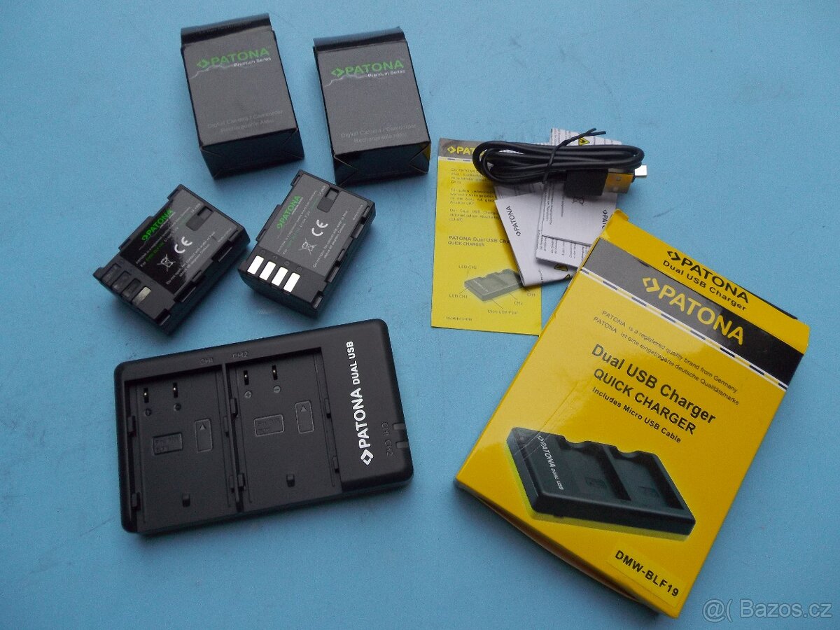 Panasonic - duální rychlo nabíječka  a 2x baterie 2000mA