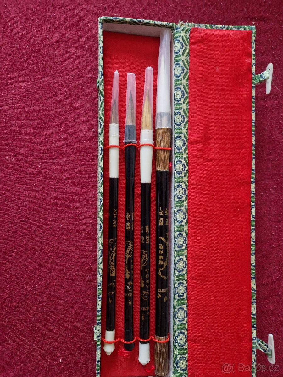 Sada kaligrafických štětců