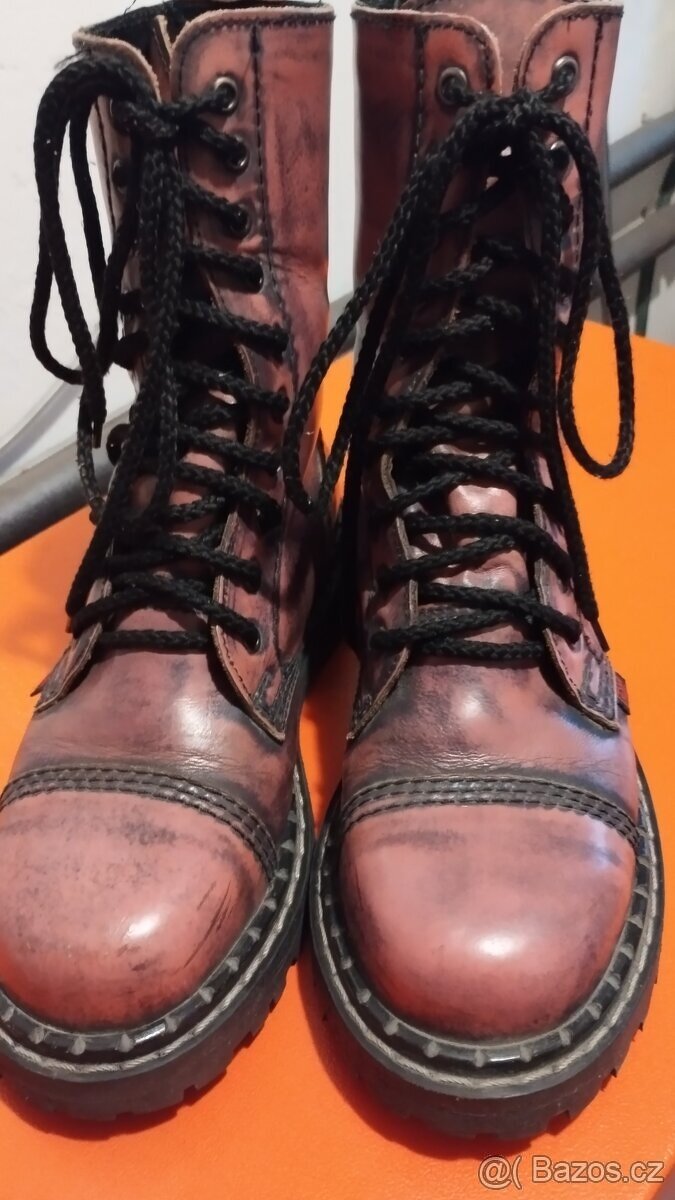 dámské kožené celoroční boty Lesta