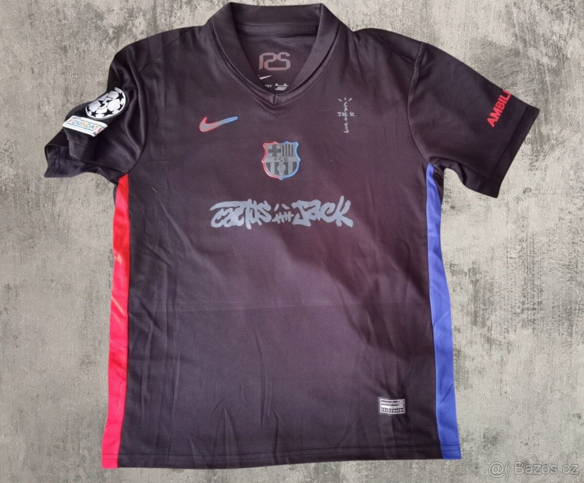 dres Yamal FC Barcelona Cactus Jack by Travis Scott black