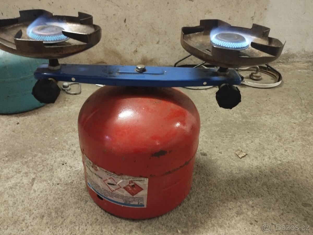 Dvou plotýnkový vařič na PB 2kg