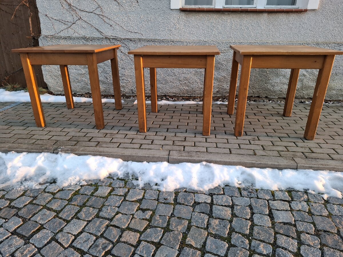3 x stůl 80x80