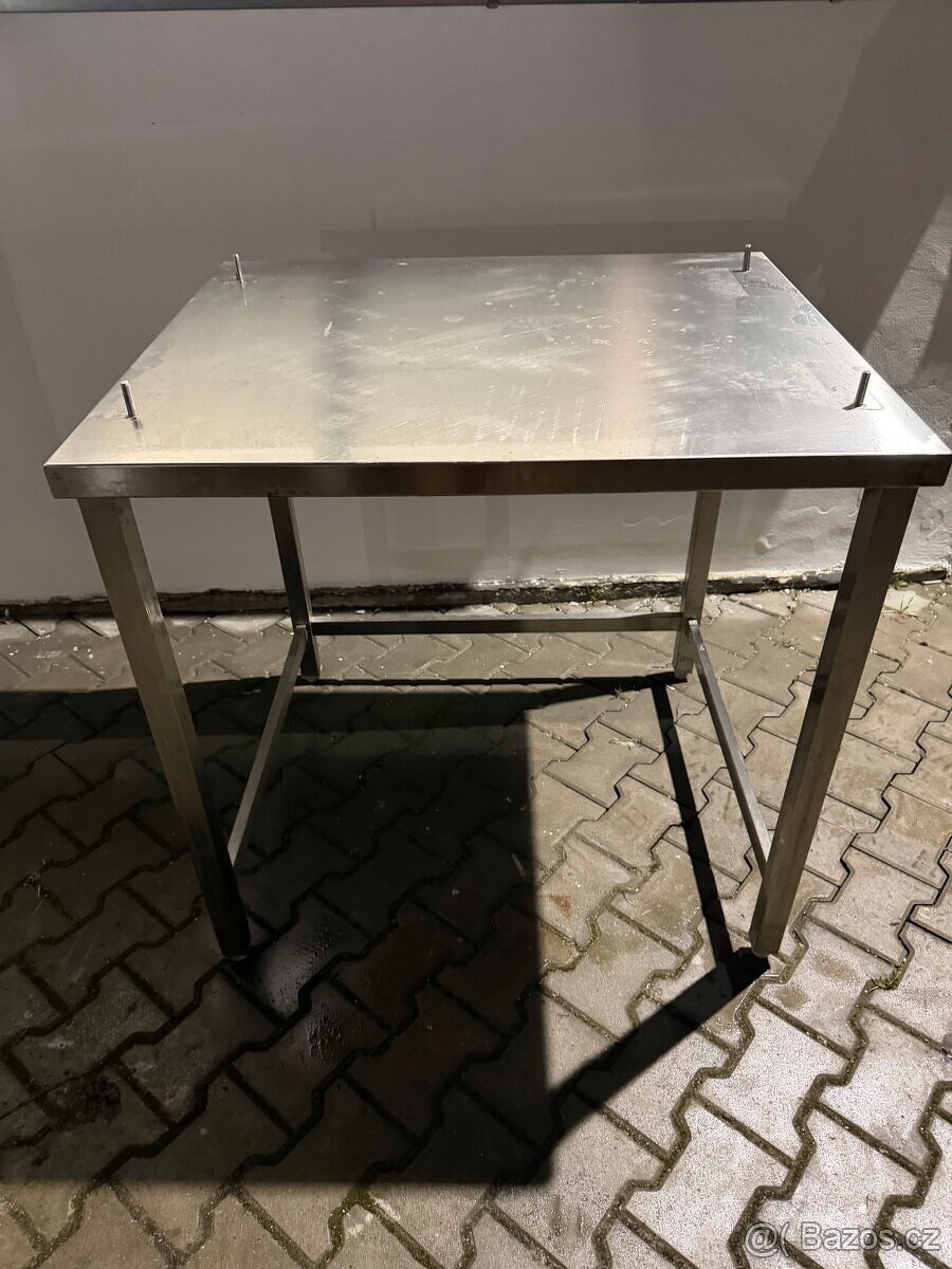 Podstavec/nerezový stůl se zarážkami