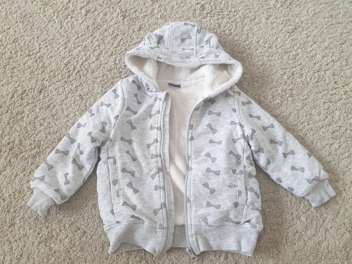 Teplá dívčí mikina 98/104