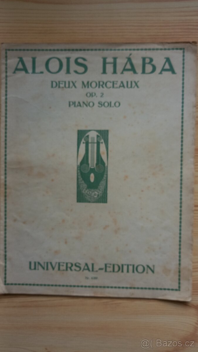 ALOIS HÁBA-DEUX MORCEAUX OP.2
