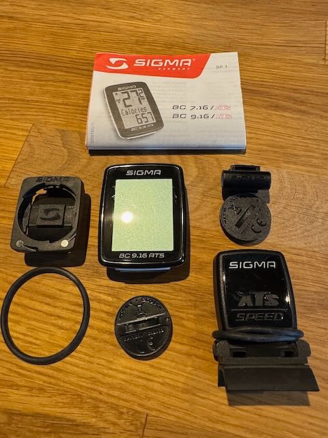 Cyklo computer, tachoměr, bezdrátový - Sigma BC 9.16 ATS