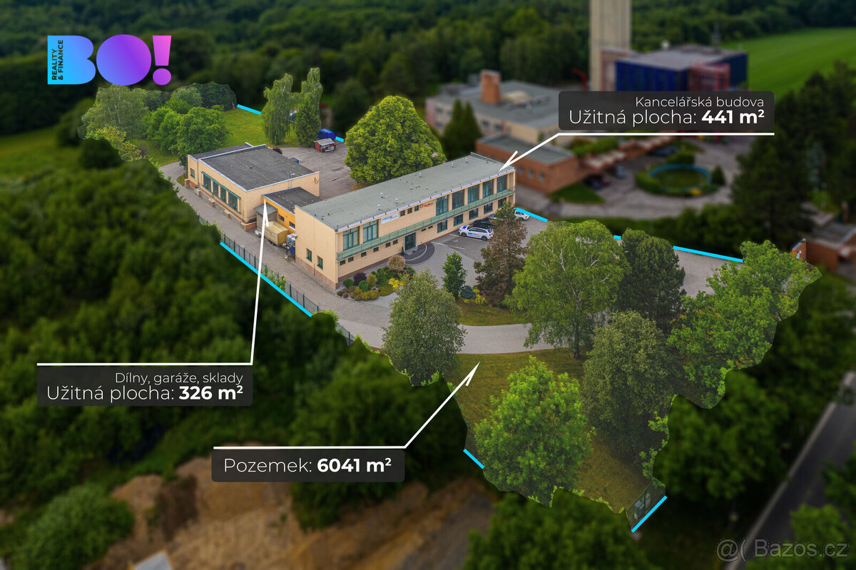 Prodej kancelářských prostor 717 m², pozemek 6041m², Hošťálk