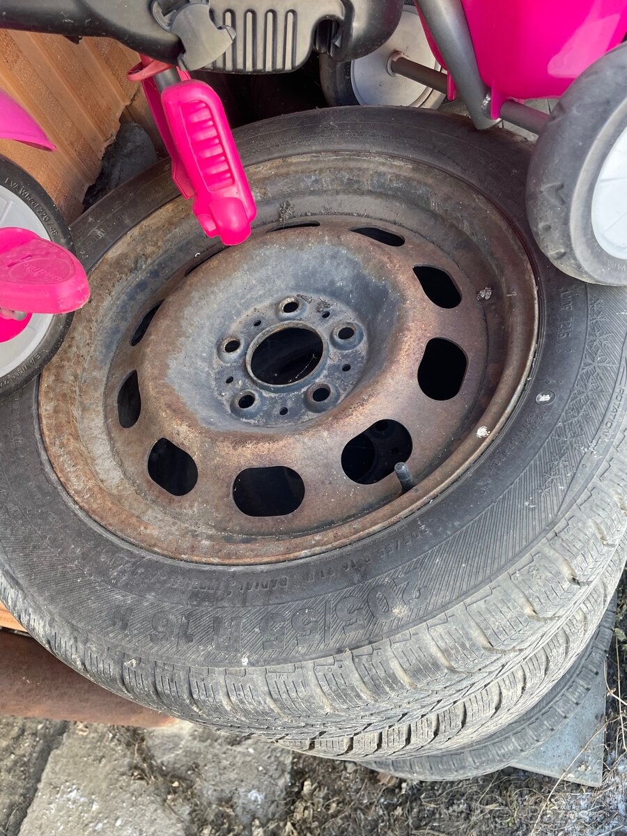 Bmw plecháče 5x120 R16 pneu 205/55/16 zimní