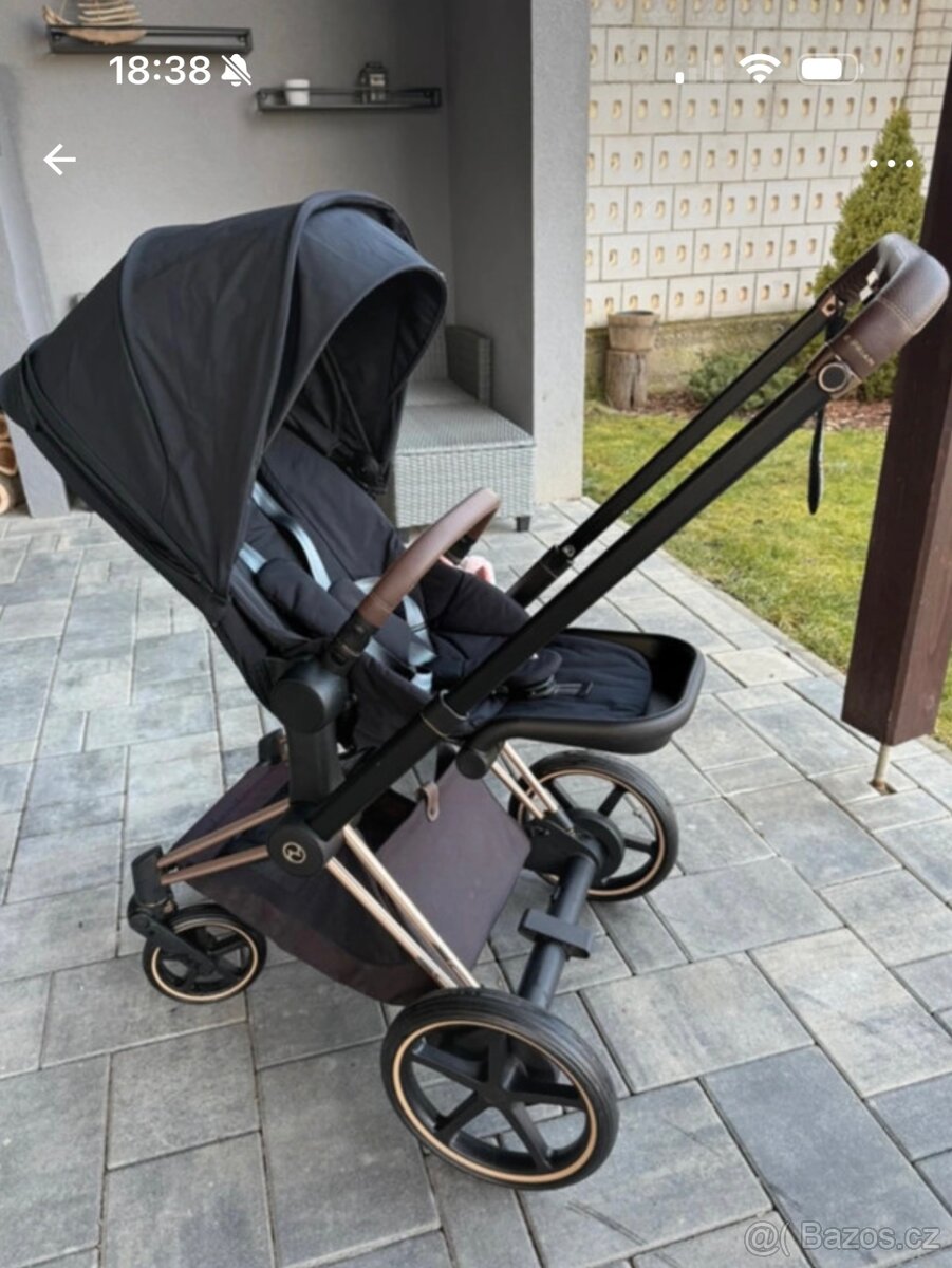 CYBEX e-priam podvozek + sportovní sezení bez potahu