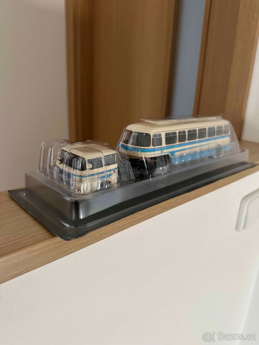Prémiový model Škoda 706 RTTN + Karosa NO 80 1:43