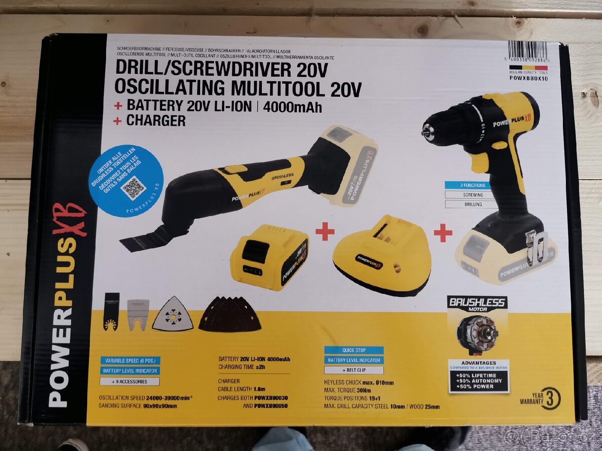 Sada aku nářadí POWERPLUS POWXBBOX10 (s baterií)