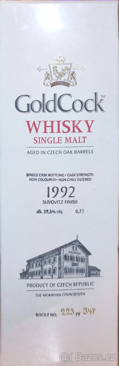 Gold cock whisky slivowitz finish 1992 59.5%