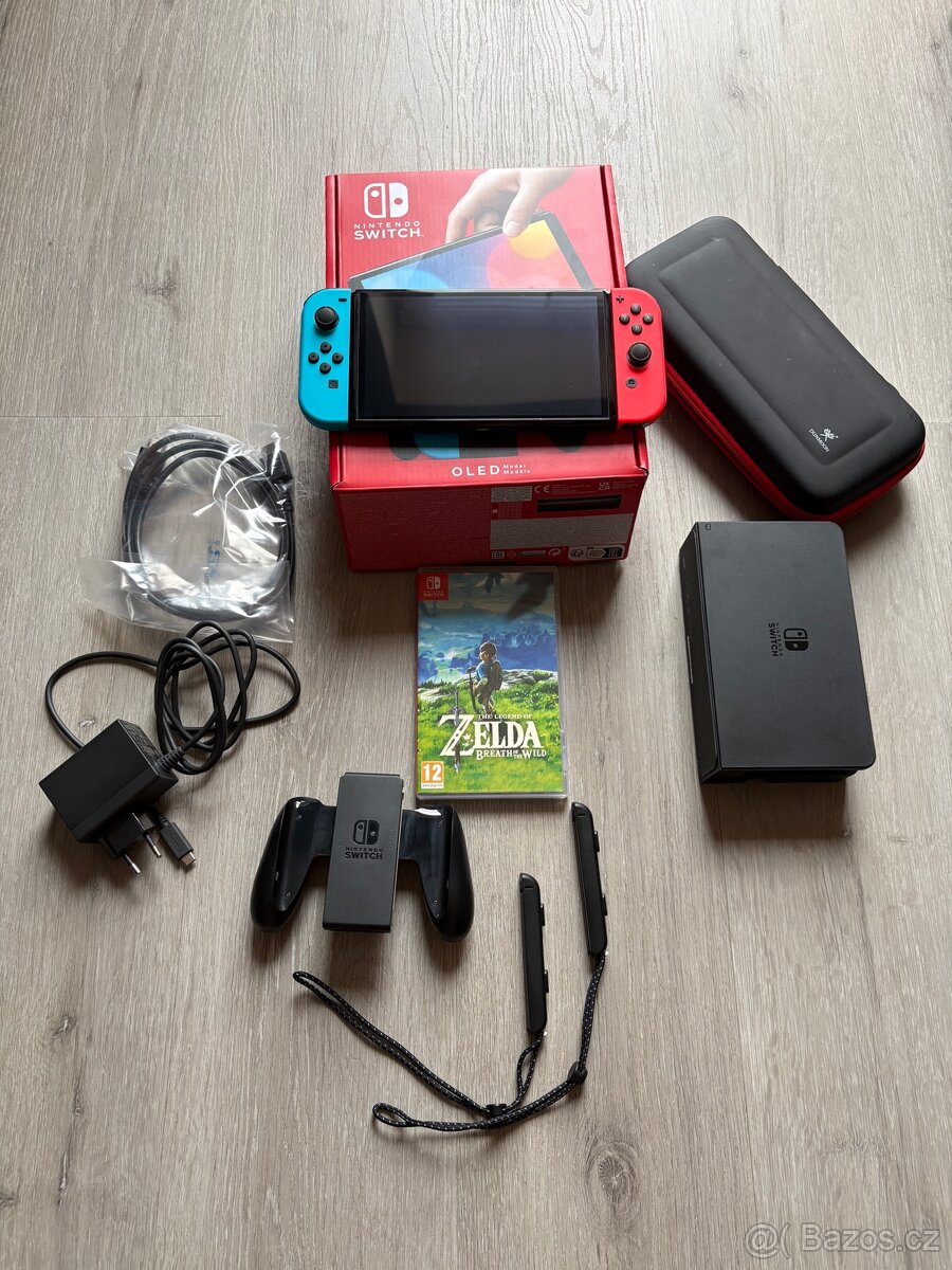 Nintendo Switch Oled + Zelda + pouzdro