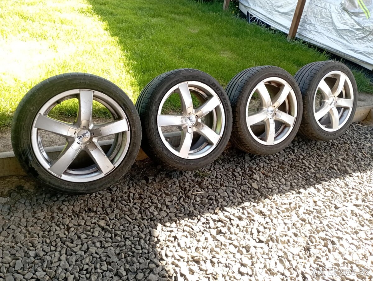 ALU 5x120 R17 včetně pneu