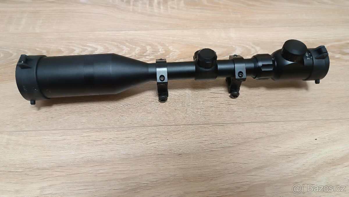 Puškohled 3-9x50E s podsvícením a sluneční clonou - černá