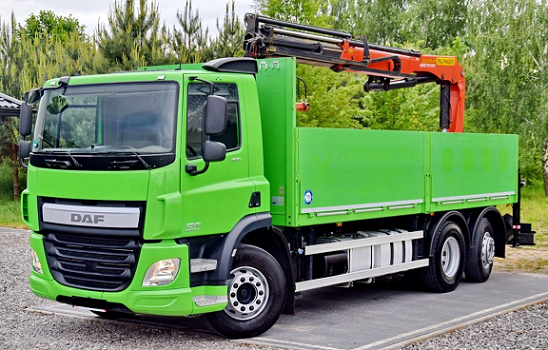 DAF CF400 6x2 - valník s hydraulickou rukou Palfinger