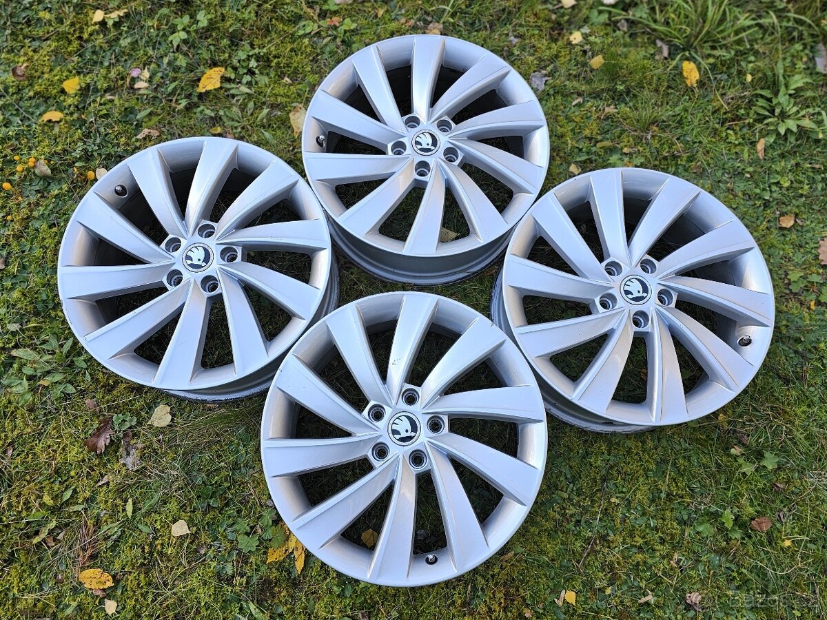 Sada originálních alu disků Škoda Turbine - 7,5Jx18" - 5x11