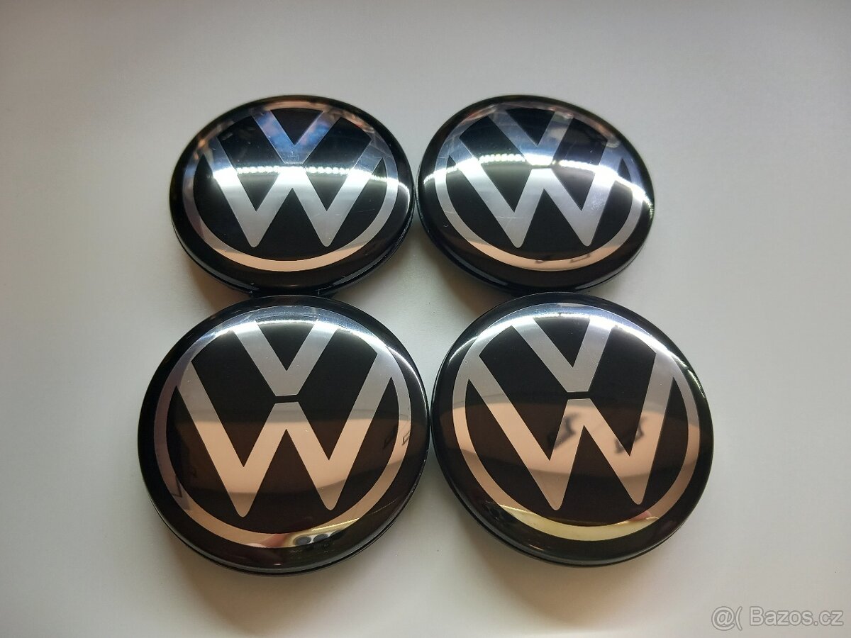 Středové krytky Vw, 56x52mm, Nové Logo 2
