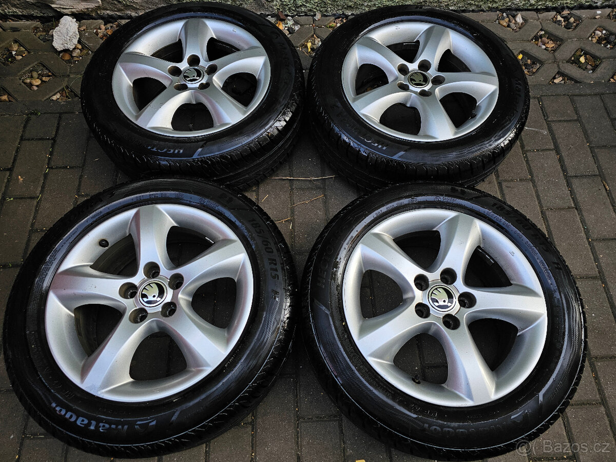 ALU kola letní Škoda 5x100 Fabia II Roomster R15