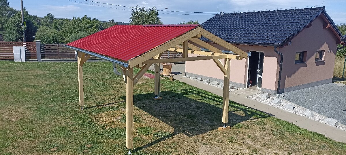 Pergola, stání na auto