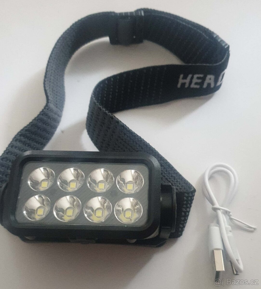 Čelovka LED, USB nabíjení, 500 lumen, nová nepoužitá