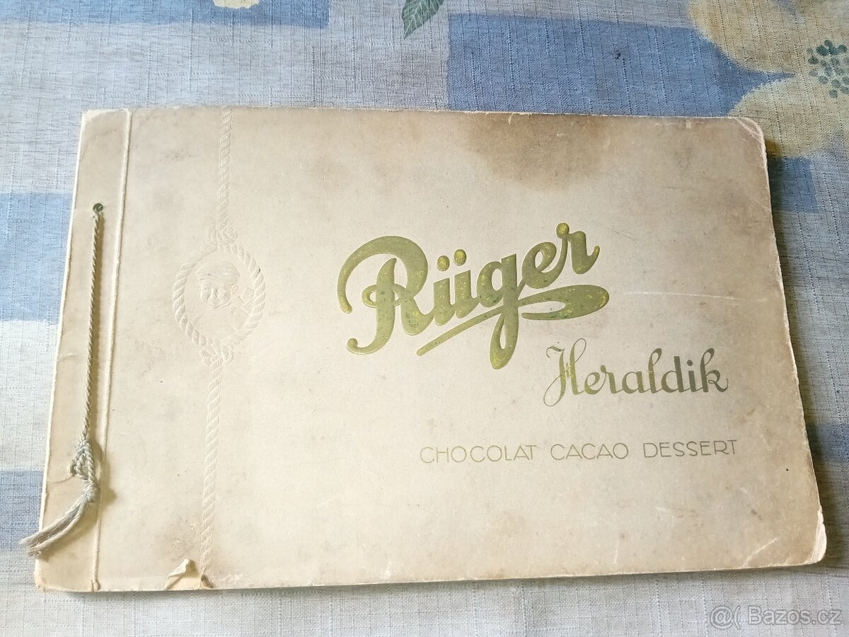 Čokoláda, žvýkačky obal kartičky ruger-chocolat