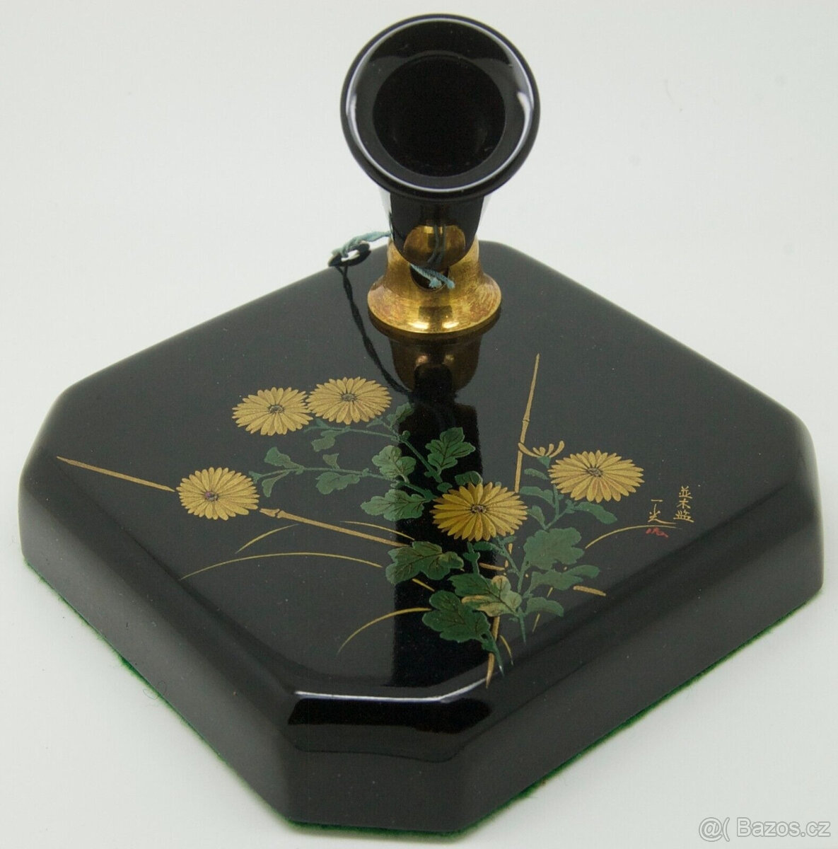 VINTAGE KRABIČKOVÉ LAKOVÉ STOLNÍ PERO DUNHILL NAMIKI S PODST