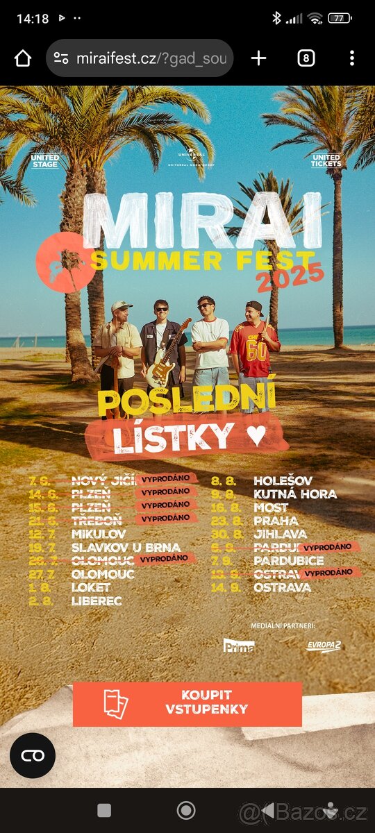 Mirai Summer Fest - Pardubice