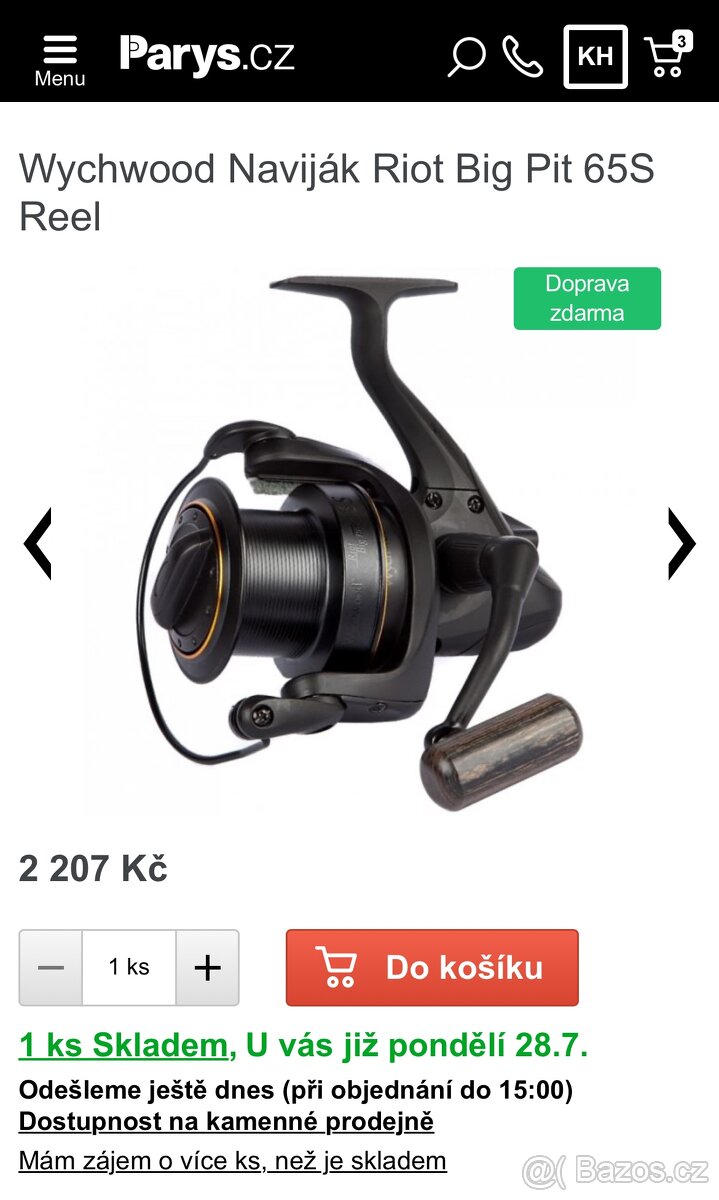 Wychwood 65S reel